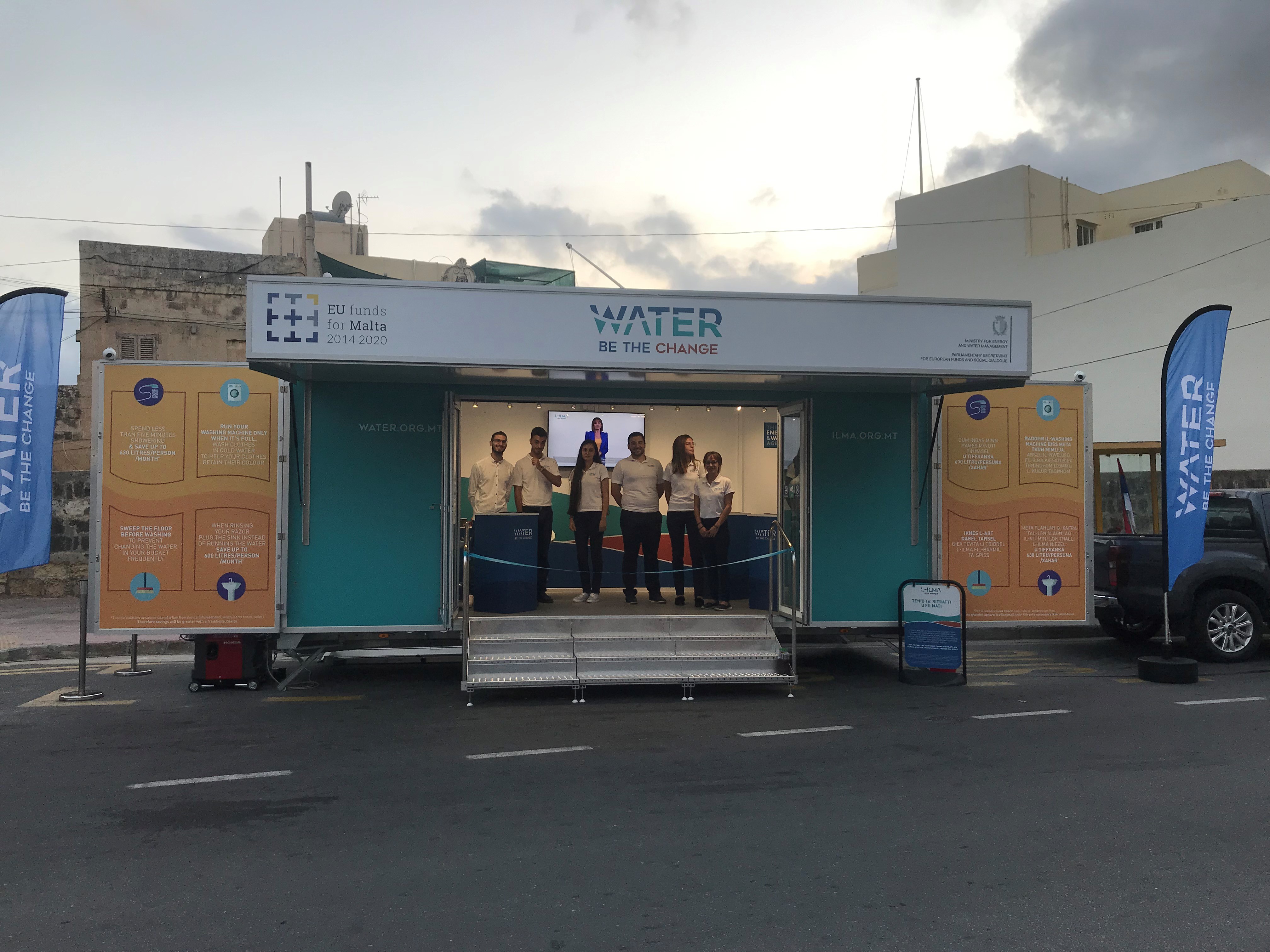 The water campaign mobile unit will be in Valletta during March
